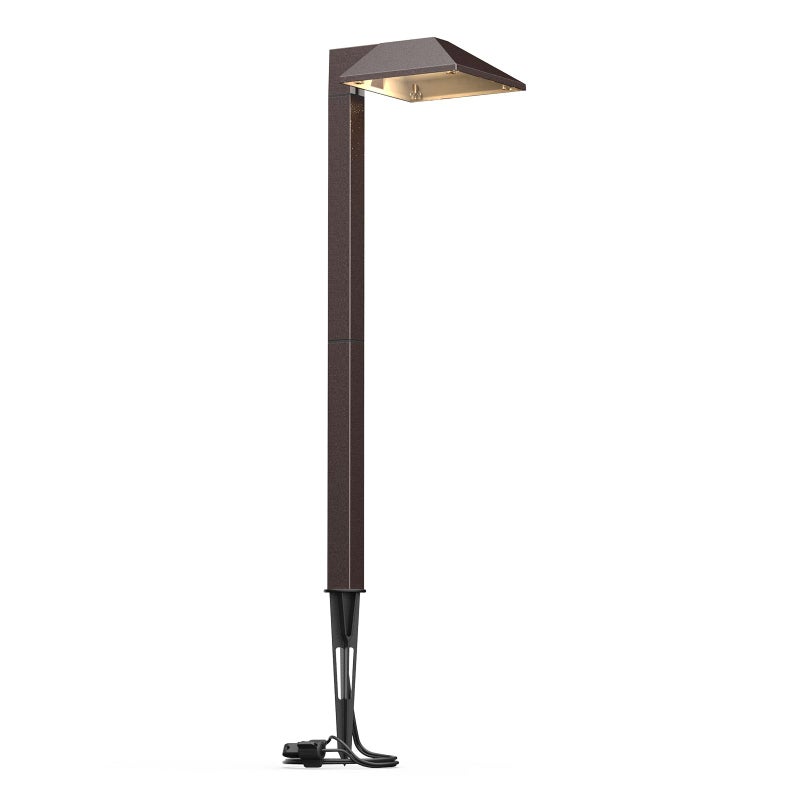 GOODSMANN Low Voltage Landscape Path Lights 0.6W LED Sidewalk Landscape Lighting 22 Lumen Outdoor Electric Walkway & Pathway Lights Wired Bronze Finish 3100K Warm White with Cable Connectors - Image 1